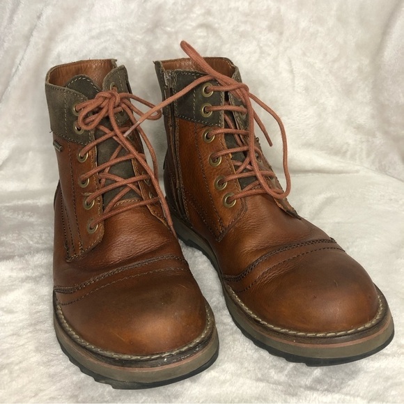 Geox Brown Leather Shoovy Urban Ankle Boot Amphibiox Size 40 (7) - Picture 1 of 11